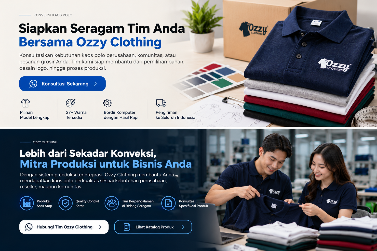 Tren Kaos Polo Bordir 2026: Model, Warna dan Desain untuk Seragam Perusahaan