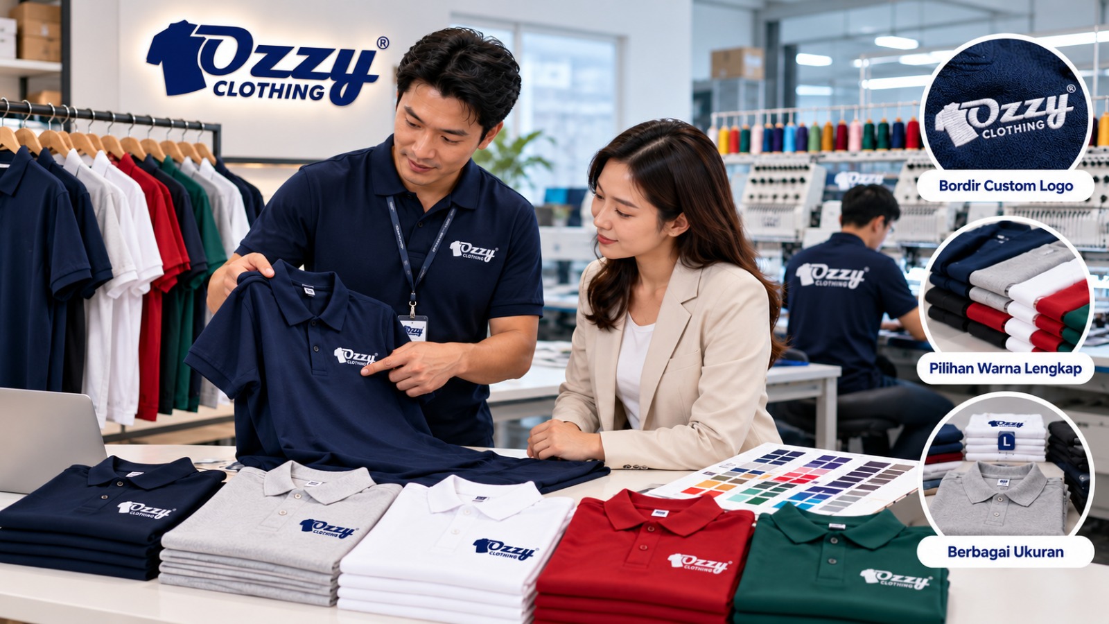 Pabrik Kaos Polo Indonesia: Produksi Massal, Harga Grosir, Garansi Kualitas & Tepat Waktu