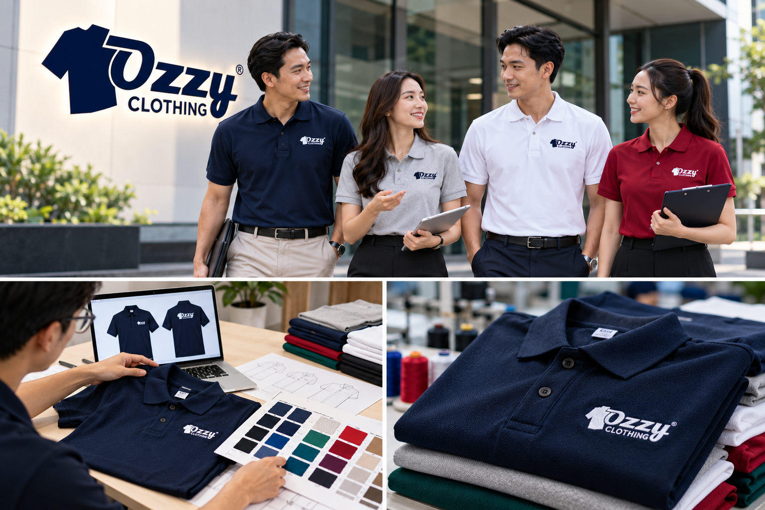 Seragam Kaos Polo Perusahaan Custom: Tingkatkan Image Bisnis dengan Look Elegan & Rapi