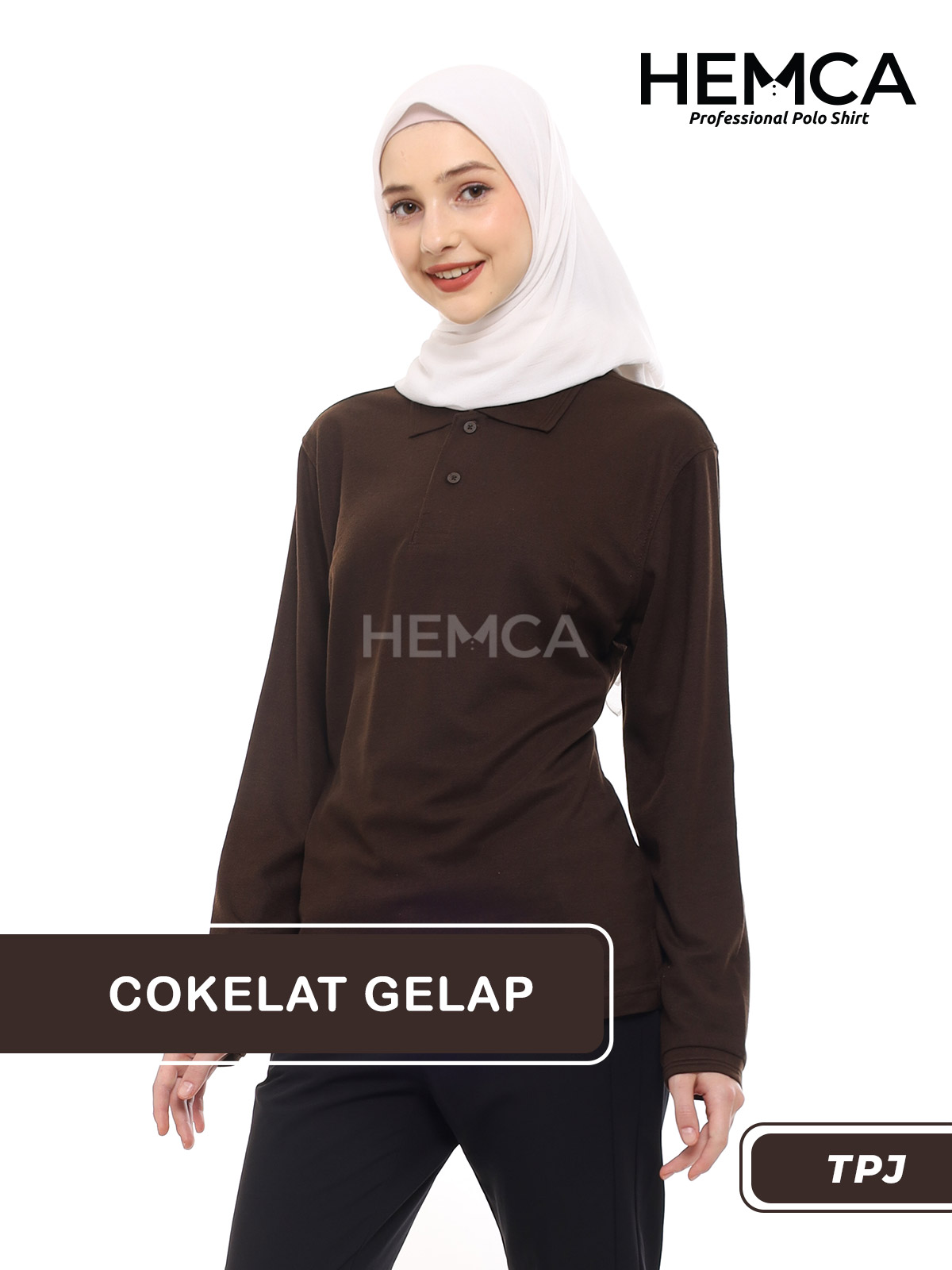 Polo Polos TPJ Cokelat Gelap