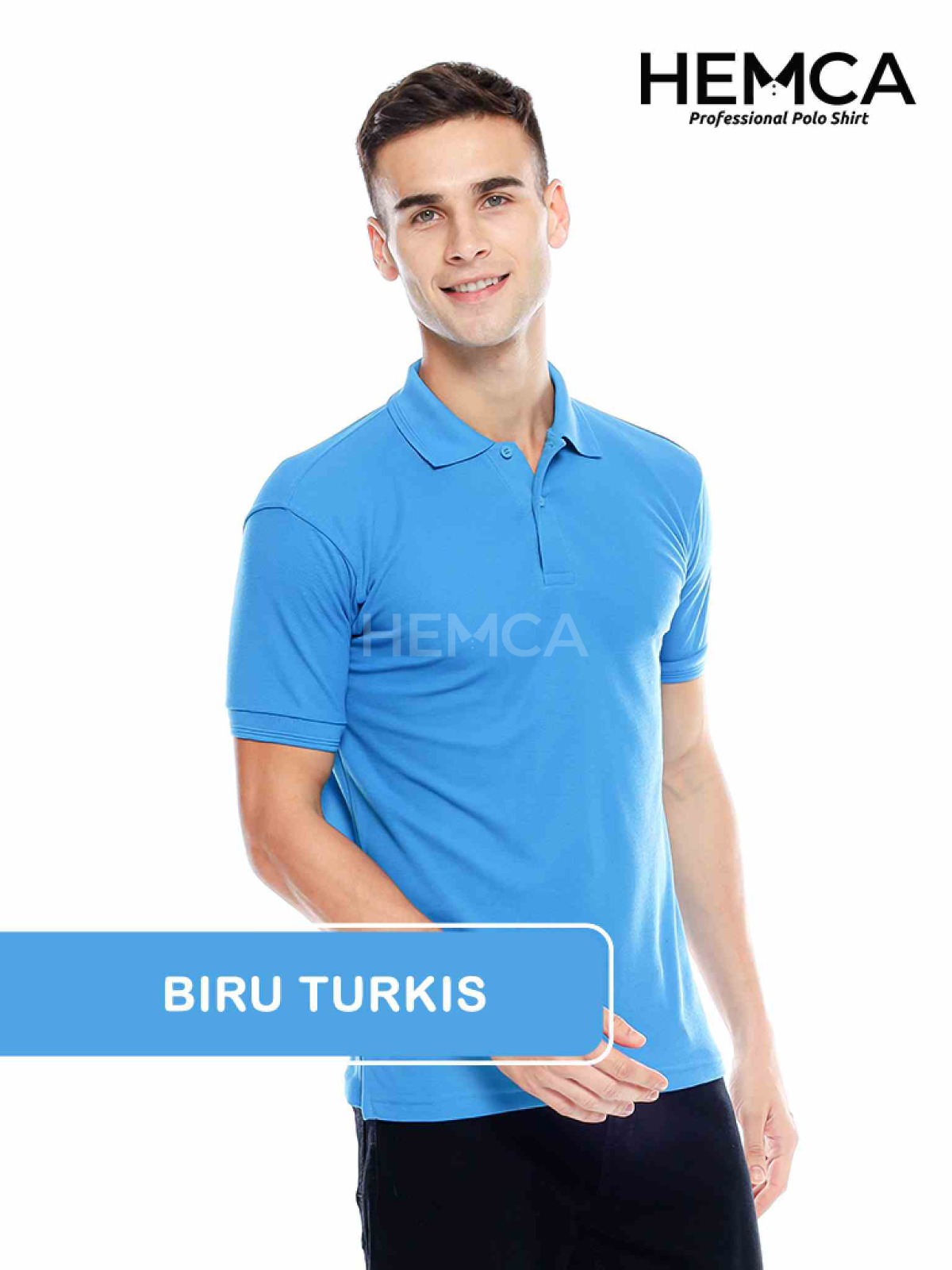 Polo Polos Biru Turqoise