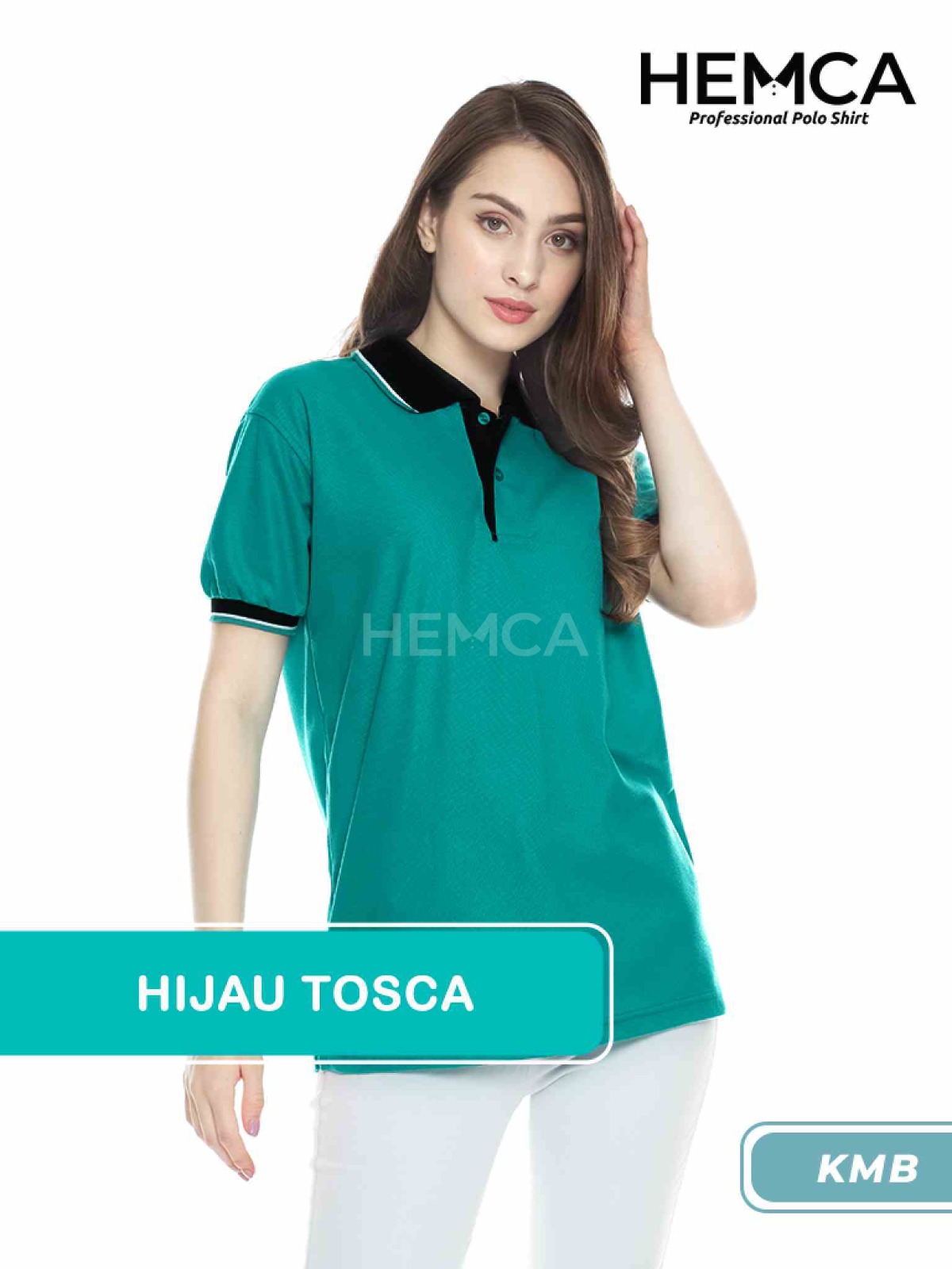 Polo Kombinasi Hijau Tosca