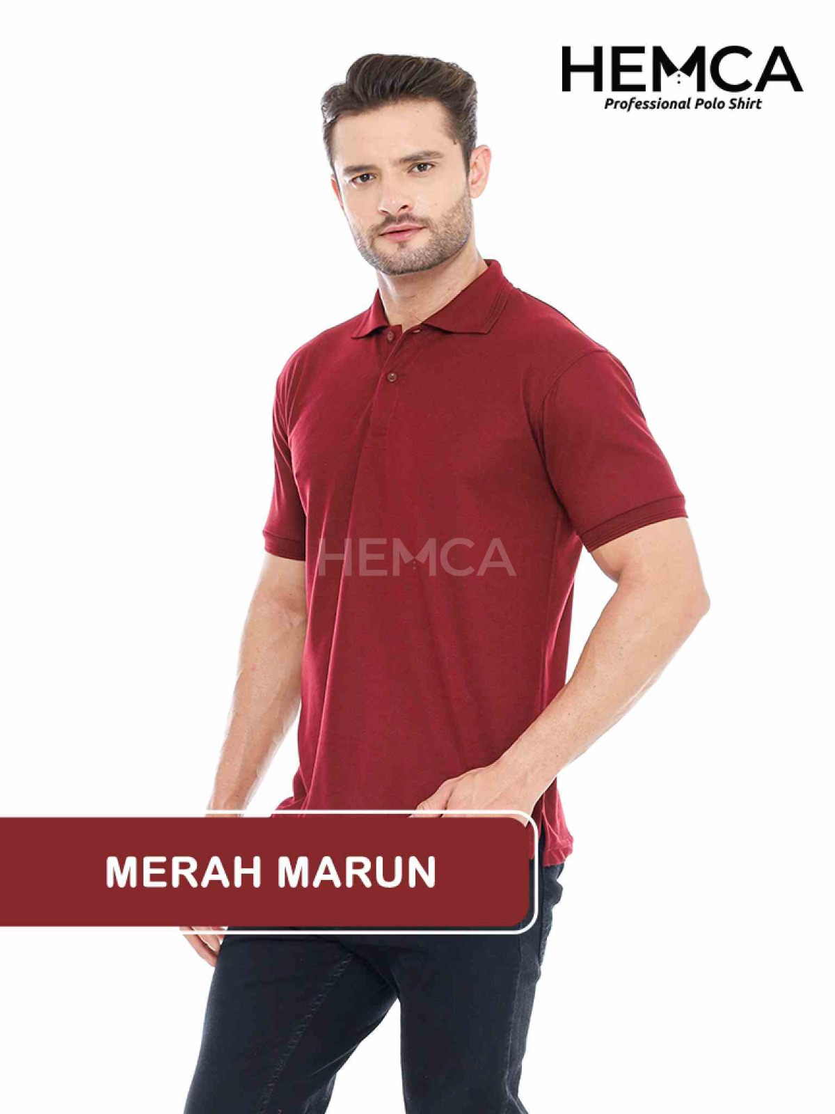 Polo Polos Merah Marun