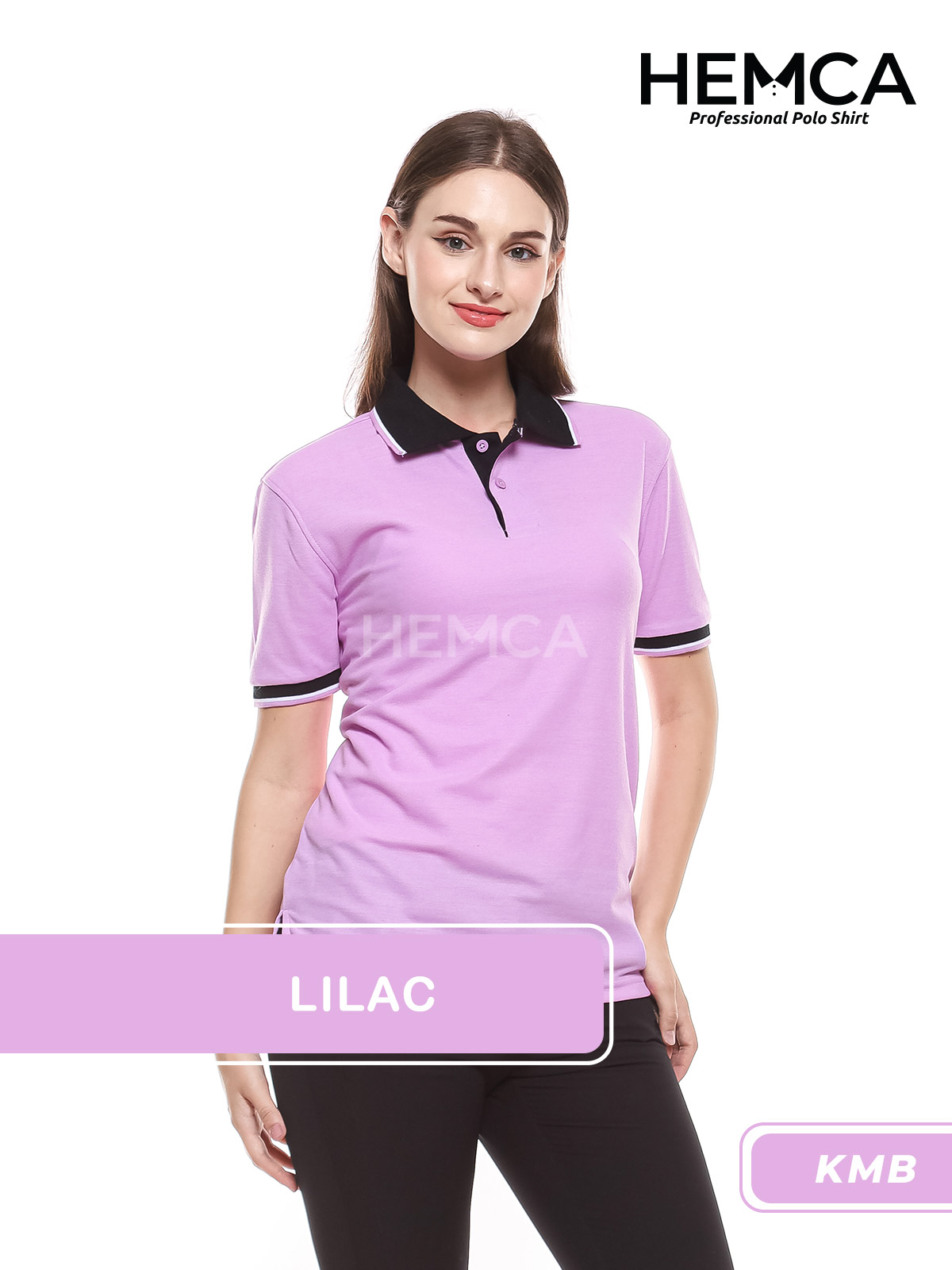 Polo Kombinasi Lilac